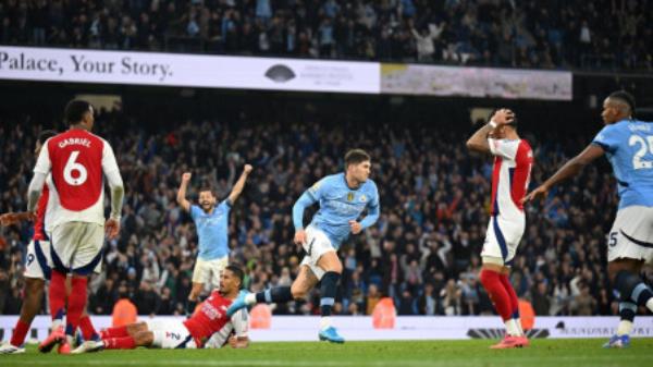 Stones&#039; stoppage-time leveller earns Man City 2-2 draw with 10-man Arsenal