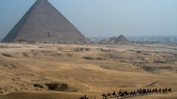 The Great Pyramid of Giza, ais the oldest – and last remaining – of the Seven Wo<em></em>nders of the Ancient World. [Getty]